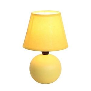 3total Luxury home mini ceramic yellow table lamp